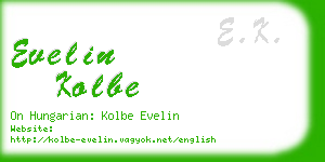 evelin kolbe business card